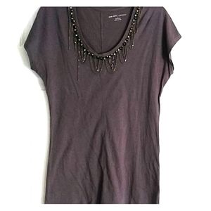 New York & Company gray top Sz m